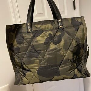 Camouflage Quilted Tote Bag